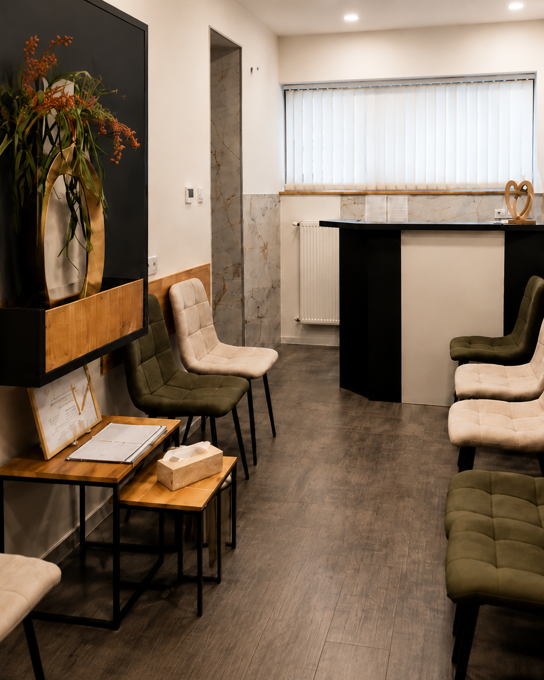 A SanBer Medical rendelő várótere